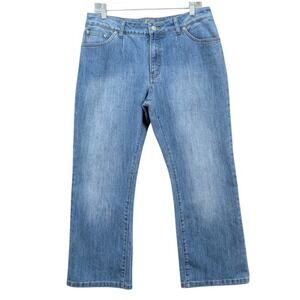 Bill Blass Jeans Circular Fit Stretch Bootcut Women's Size 14‎ Blue Denim Casual